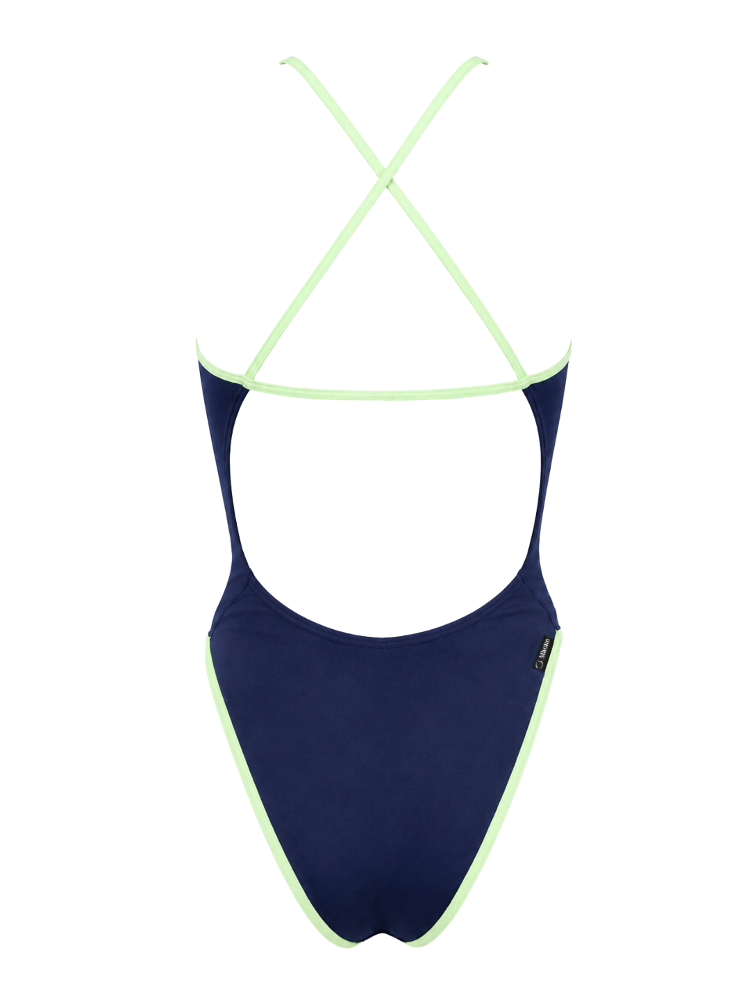 Zennor Blue + Pastel Green One-Piece Training Swimsuit