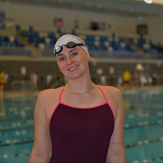 Women's One-piece Single-Strap Swimsuit Berry