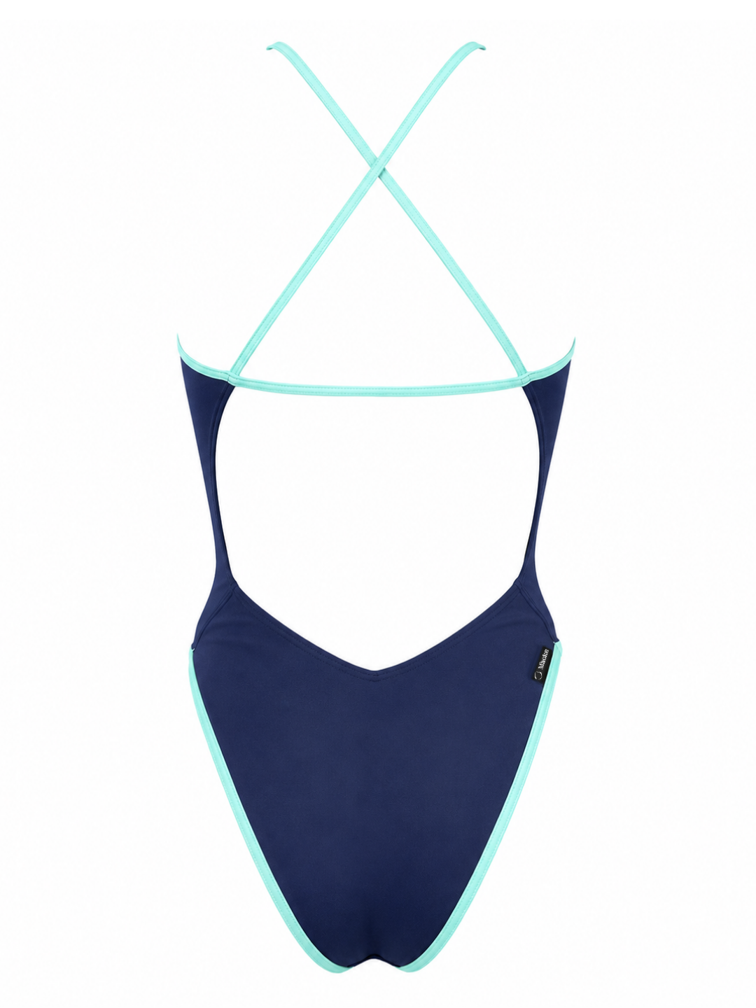 LIMITED EDITION Navy + Aqua Cross-Back Swimsuit